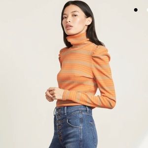 Veronica Beard - Cedar Striped Turtleneck - Size Medium / New with TAGS